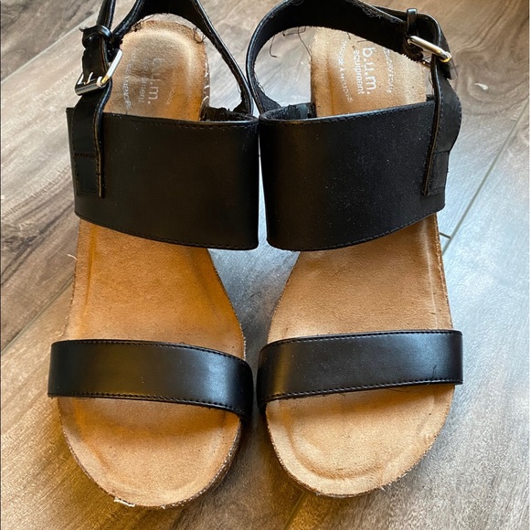 Black strap wedge heel - Picture 2 of 4